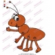 Ant Walking Embroidery Design